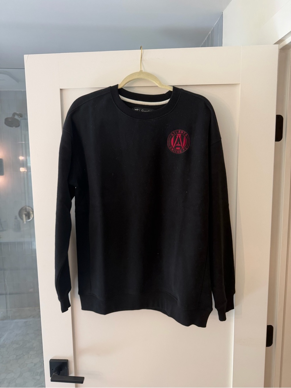 Men's Atlanta United Black Crewneck Sweatshirt